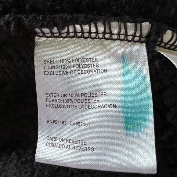 Virginia Tech Hokies Black Fleece Zip Up VT Embroidered Jacket Size Large - Picture 7 of 7